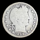 1899 Barber Silver Quarter