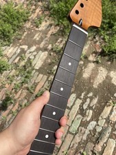 24 inch Big headstock 21frets Roasted flame Maple Electric guitar neck Jaguar
