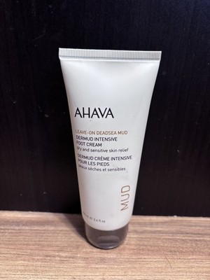 AHAVA Dermud 3.4oz Intensive FOOT Cream Leave-on Deadsea Mud Dry Skin Relief