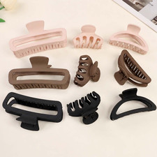 39Pcs Hair Clips and Black Hair Ties Set ,3 Styles Claw Clips for Thin Thick Ha