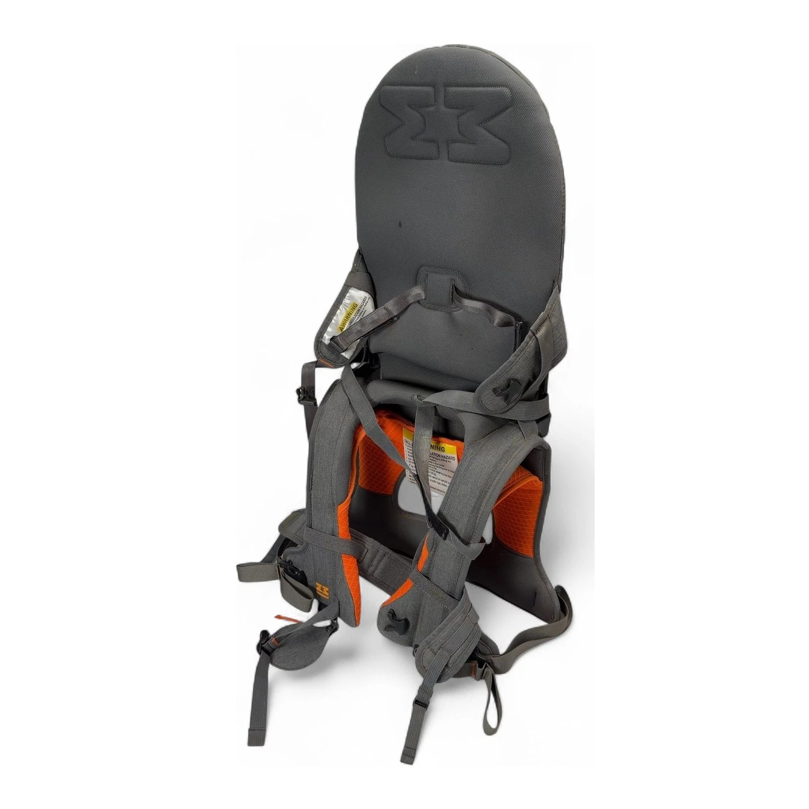 MiniMeis MNX09 Child Carrier Backpack Gray Orange Baby Carrier for Kids Used
