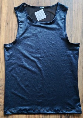 Manstore M2484 Tank Top metallic/netz Gr. XL -  NEU mit Etikett 