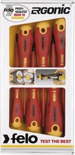 07157 53169 Ergonic Insulated Slotted & Phillips Screwdrivers, Set of 6