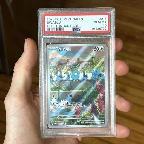 2023 Pokemon TCG Paradox Rift Swablu #213/182 PSA 10 GEM Mint Illustration Rare