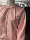 Alo Pink 2-Piece Set Zip Hoodie & Pants Juniors L Solid Long Sleeve — photo 3