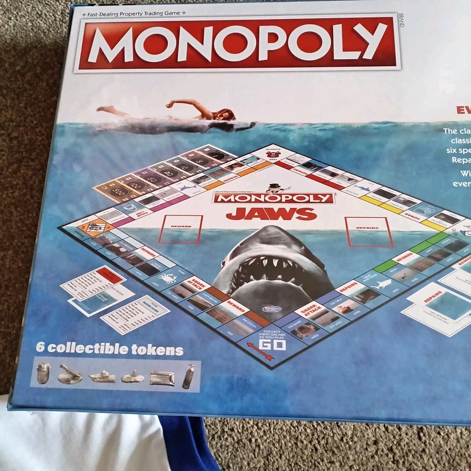 Jaws Monopoly Board Game Brand New Sealed  - Image 2 of 2