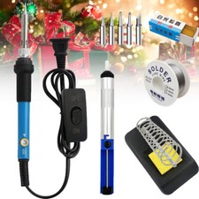 60W Electric Soldering Iron Welding Gun Tool Kit Solder Wire Desoldering Pump