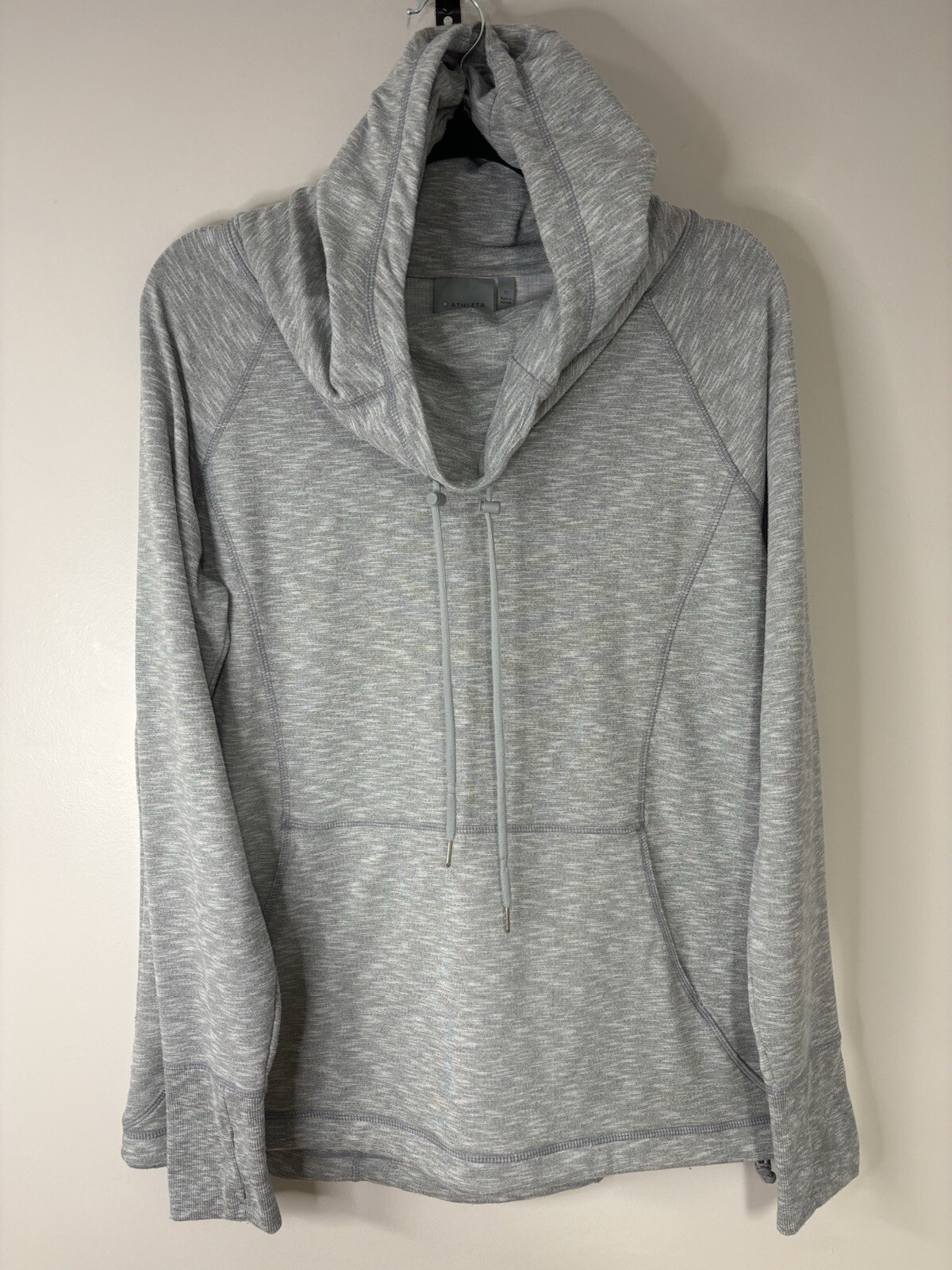 Athleta Techie Pullover Cowl Neck Sweatshirt Draw… - image 1