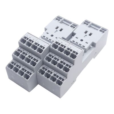 Lot of 2 Wago 858-100 Relay Socket, 250VAC/VDC, 4x8A-2x12A, 3-Level, DIN Rail