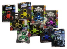 Hand Tri FIDGET Spinner Ball Desk Toy ADHD Focus Pick Your Color