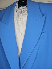 VERONICA BEARD Dickey Jacket Women sz 8 Blue Cornflower LONG LEAN NWT