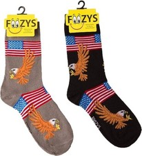 Eagle American Flag Bird Bald Eagles Patriot USA Crew Socks Women's 2 Pairs