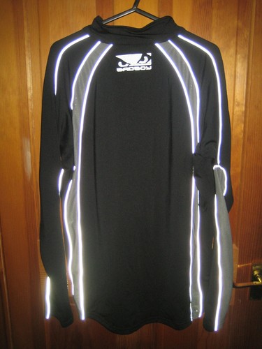 BADBOY Men's Training Jacket Half Zip Training Fitness Reflective Top Size XL - Picture 5 of 8