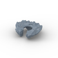 Lego Minifig 1X Kragen Fell Schal Vogelnest Neck Collar 26066 Sand Blau