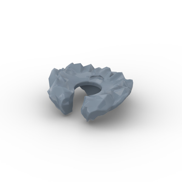 Lego Minifig 1X Kragen Fell Schal Vogelnest Neck Collar 26066 Sand Blau-image