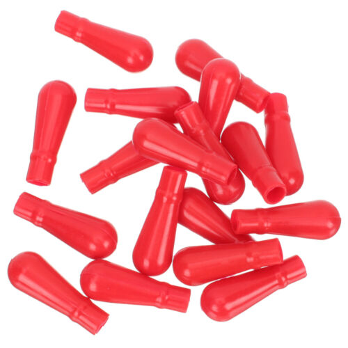  50 Pcs Tropfer-Gummiball Glasstrohhalme Rote Die Glühbirne Aus Silikon - Afbeelding 1 van 11