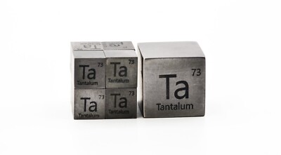Tantalum Metal 10mm Density Cube 99.95% for Element Collection USA