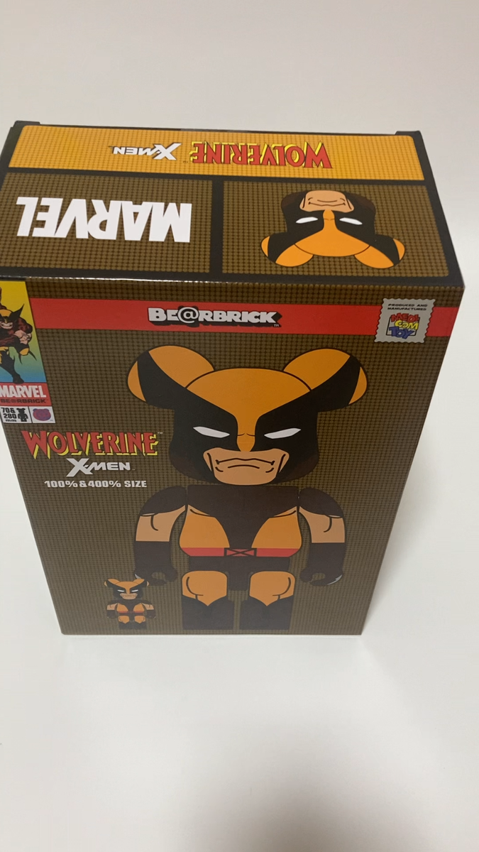 MEDICOM TOY BE@RBRICK X-MEN MARVEL WOLVERINE BROWN Ver. 100 MEDICOM TOY BE@RBRICK X-MEN MARVEL WOLVERINE BROWN Ver. 100