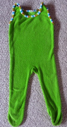 Vintage Baby Strampler in Größe ca.74 aus kuscheligem Frottee aus den 70ern