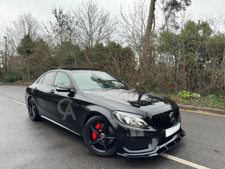 Mercedes C Class W205 Pre-Facelift Gloss Black Edition 1 Style Splitter 15-18