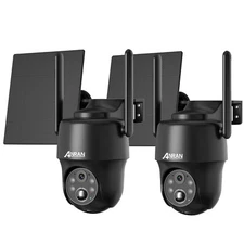 ANRAN 4G LTE Cellular Security Camera Solar Powered Wireless Outdoor w/ SIM Card