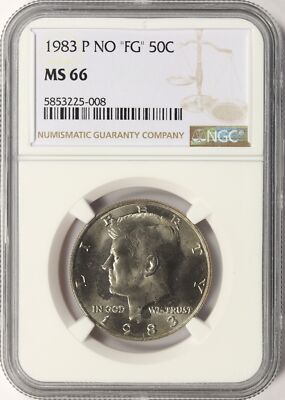 1983-P No FG 50c Kennedy Half Dollar NGC MS66 | eBay