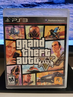 Grand Theft Auto V GTA 5 PS3 (PlayStation 3, 2013) Complete With