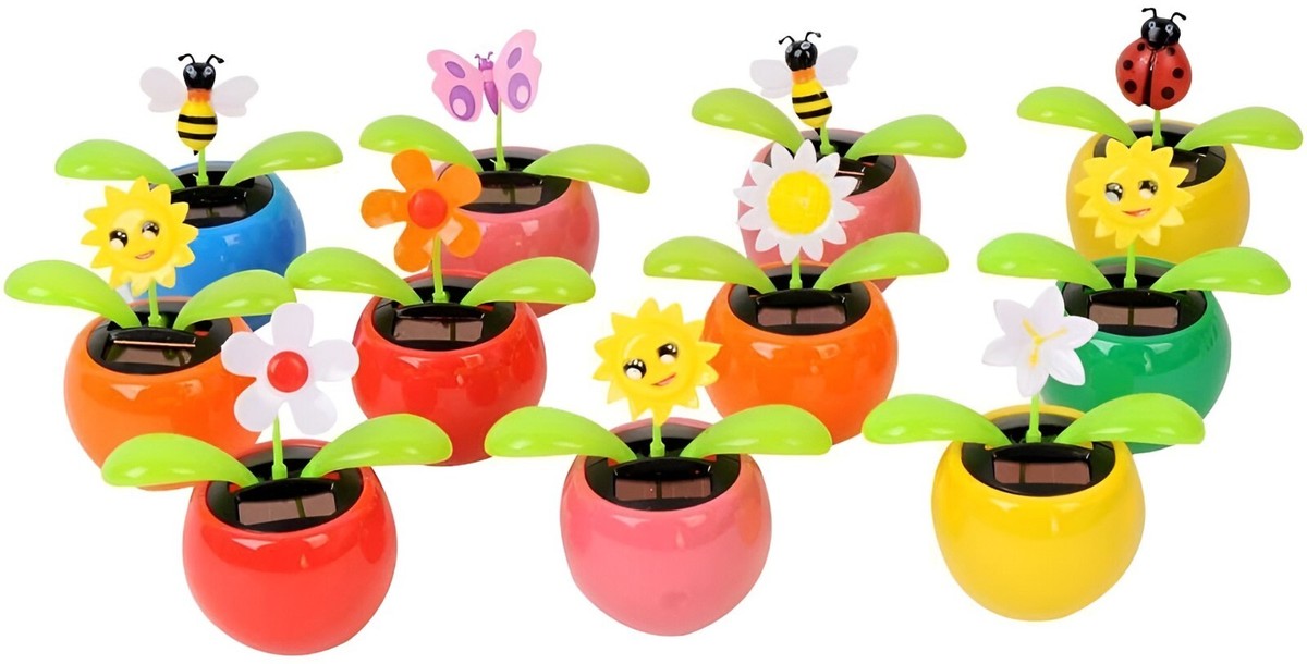 Solar Dancing Toy Flower Assorted style Solar Powered