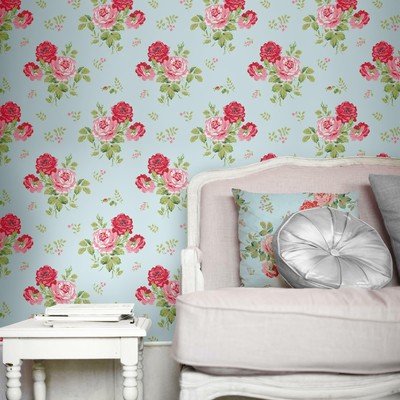 cath kidston antique rose wallpaper
