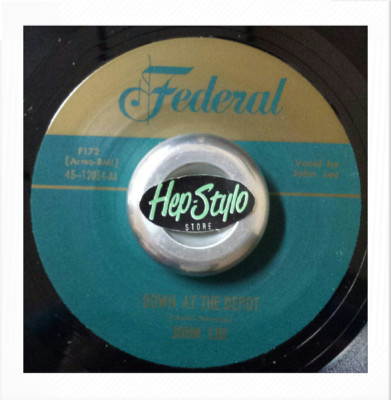 45Re  JOHN LEE   ''Down At The Depot / Blind's Blues'' Primitive Country Blues  