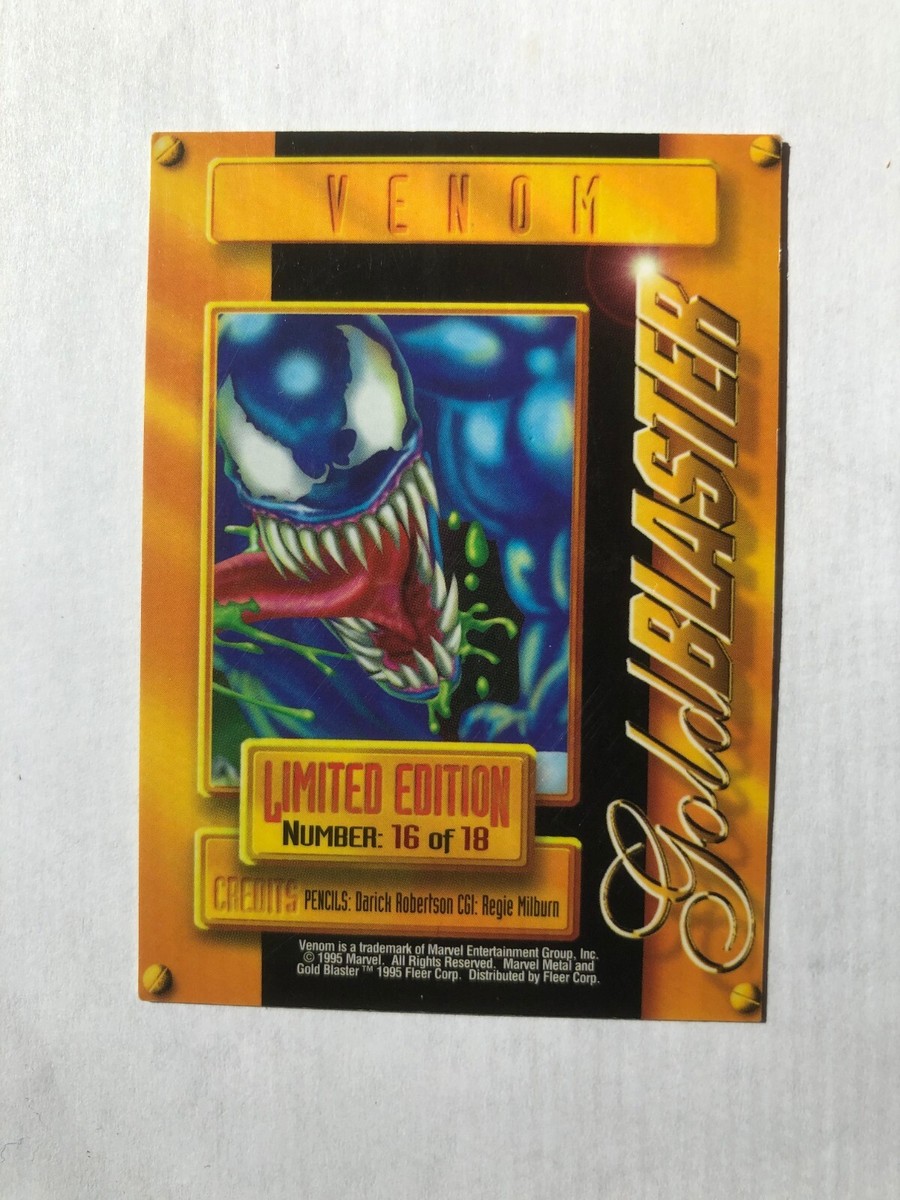 1995 Marvel Metal, Fleer # 16 of 18 Limited Edition Card VENOM | eBay