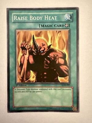 Raise Body Heat LOB-097 The Legend of Blue Eyes White Dragon 1st Edition Yugioh