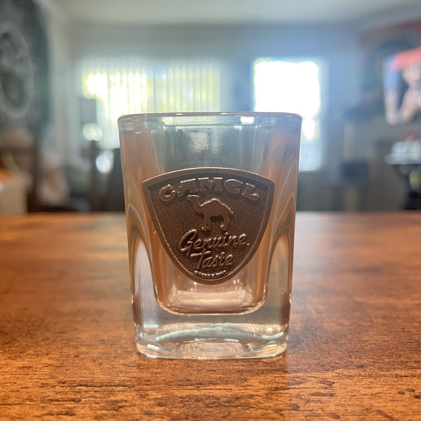 🐪 1994 Camel Genuine Taste Shot Glass 🐪 Vintage Camel Advertising Product 🚬