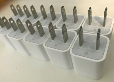 10 X Apple iPhone USB Power Wall Cube Charger .