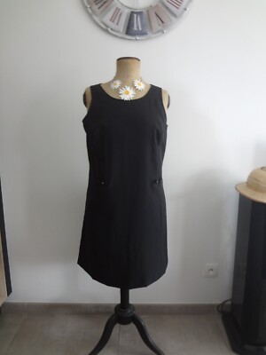 Jupe Noire Longue Côté Femme Taille 42 - Longueur 61cm, Occasion Excellent état