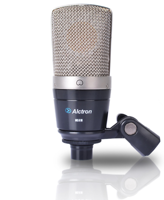 Alctron mc001 microfone profissional de diafragma grande, condensador