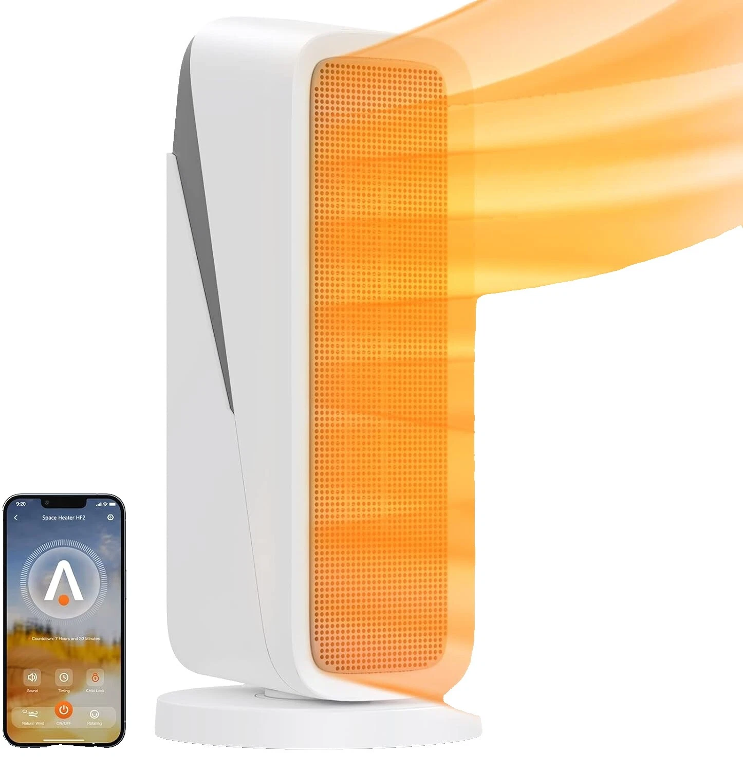 White 120 V Home Space Heaters