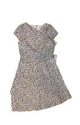 NEW NWT Neiman Marcus Black White Polka Dot Dress Size 8 MSRP $198