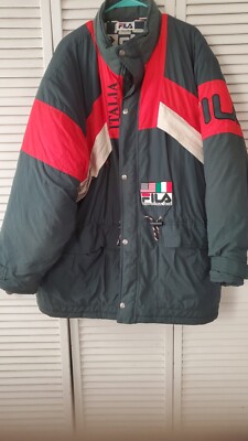 Vintage Fila Italia Parka 2xl green used