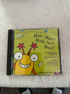 How Many Bugs In A Box? Microsoft MAC CD-ROM 1997 Children's Educational EUC