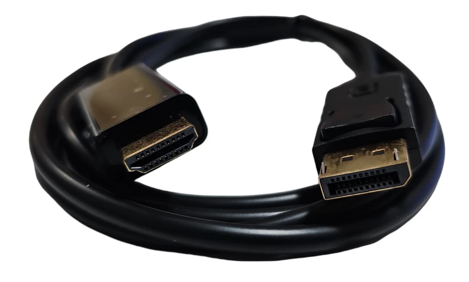 Cavo DisplayPort a HDMI 4K 1,8 Metri per PC Monitor TV Adattatore Video - Immagine 3 di 4