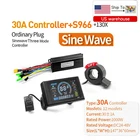 Ebike 36V 48V 30A 3 mode Sine Wave Controller+S966 Color Display for 1000W Motor