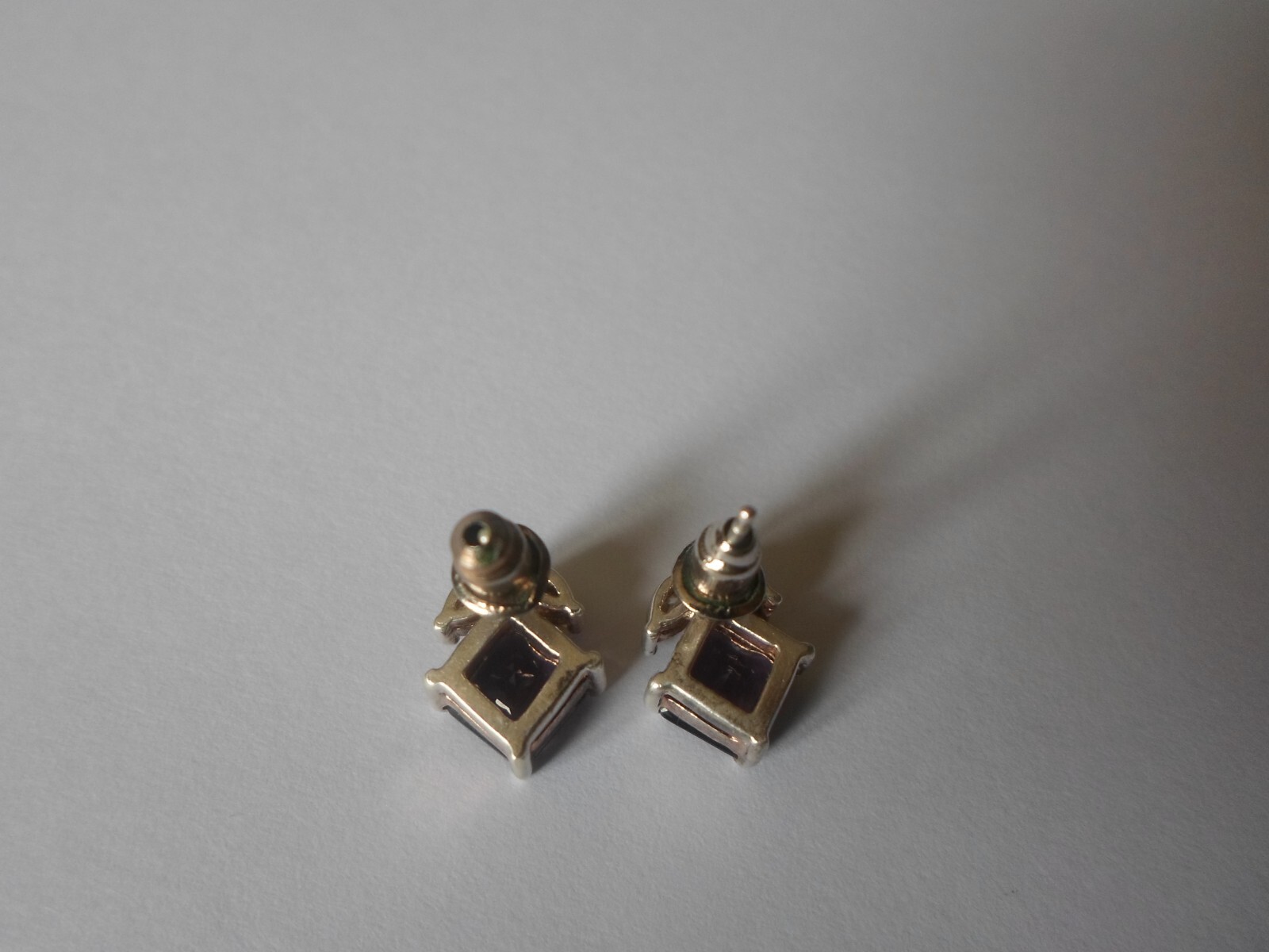 solid silver earrings, nails, flowers - image 5