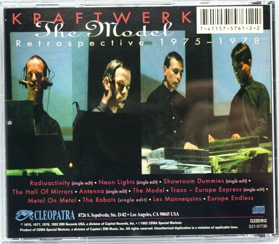 Kraftwerk : The Model (Retrospective 1975-1978) CD Album - Autobahn - RARE - Image 2 of 3
