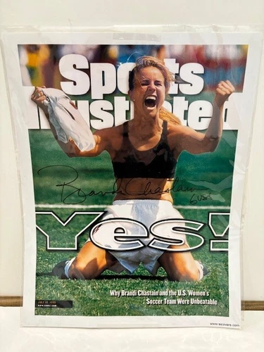 Brandi Chastain Signed Sports Illustrated 7-19-99 Magazine w/Dreams... (SS COA)