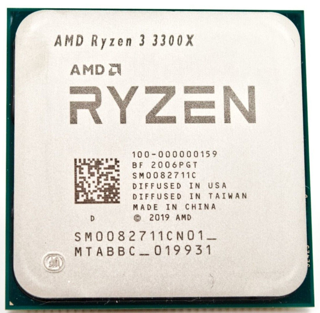 CPU AMD Ryzen 3 3300X CPU AMD Ryzen 3 3300X Quad Core Processor 3.8 - 4.3GHz Socket