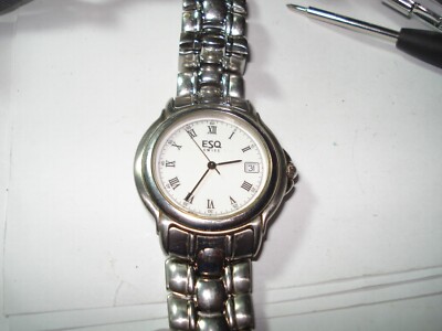 GORGEOUS HIGH END ESQ BY ESQUIRE SWISS DRESS WATCH