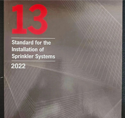 NFPA 13, Standard for the Installation of Sprinkler Systems, 2022 USA STOCK
