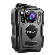 BOBLOV 2K GPS Camcorder Body Police Cam Audio Video Night Vision DashCamera 256G