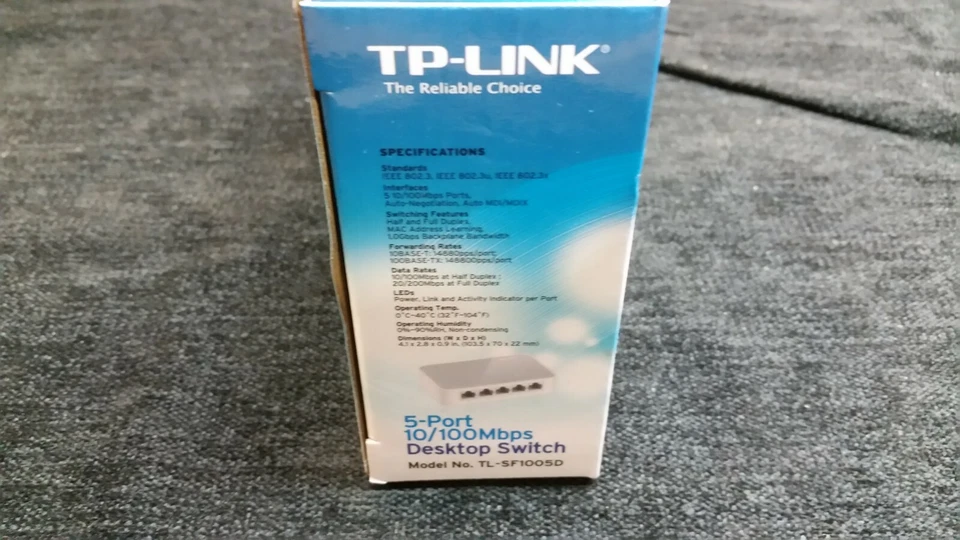 TP-LINK TL-SF1005D 5-Port 10/100 Mbps Unmanaged Desktop Switch 1757 - Image 3 of 4